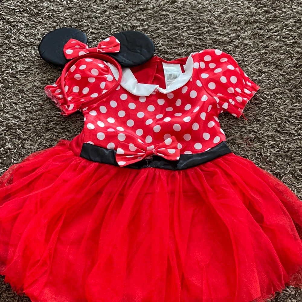 Minnie Mouse Red Dress with Ears